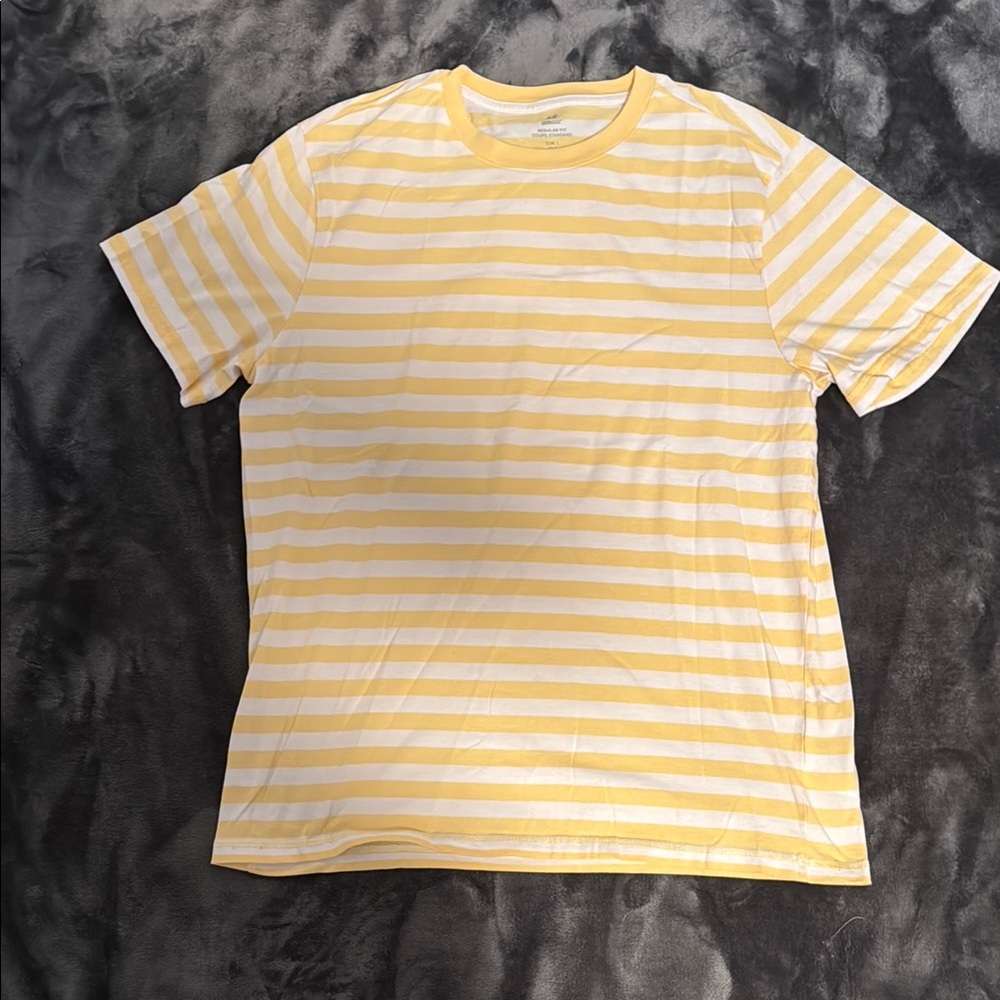Yellow Striped Men's T-Shirt